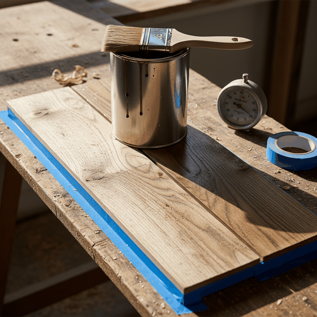 Application produit sur bois