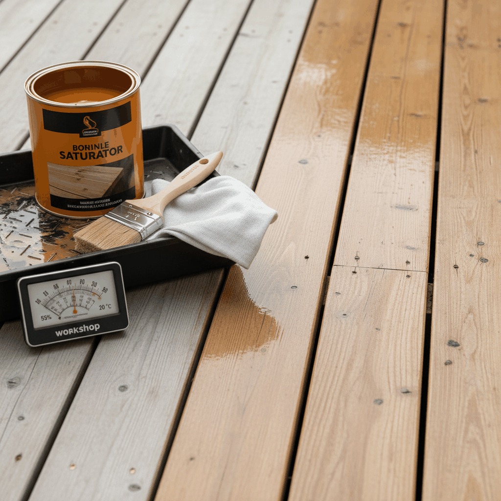 Application saturateur bois extérieur