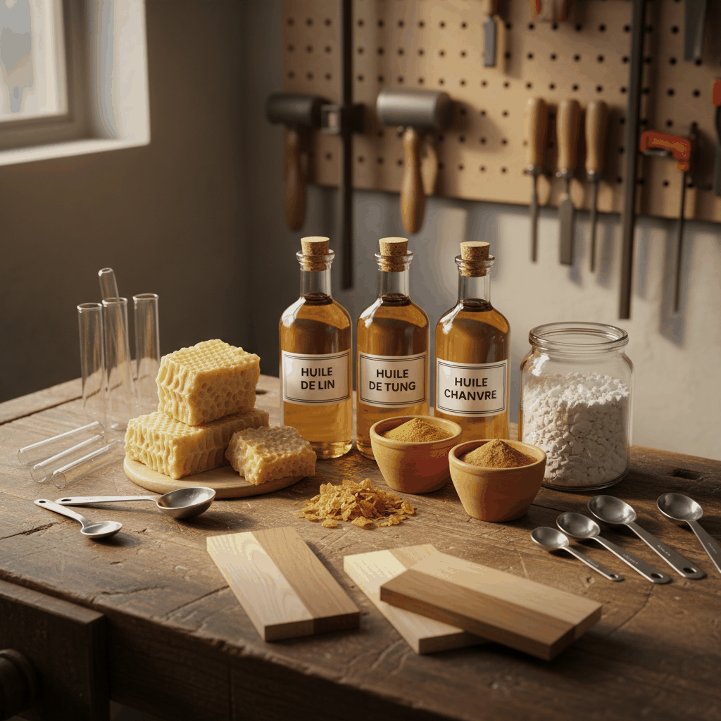 Atelier huiles naturelles bois