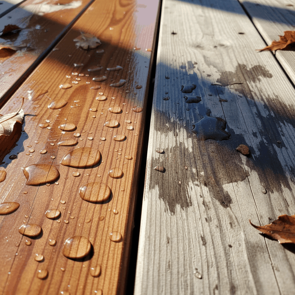 Bois extérieur pluie UV