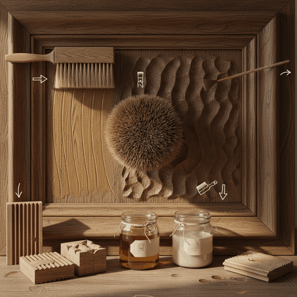Brosses plates, rondes et à rechampir