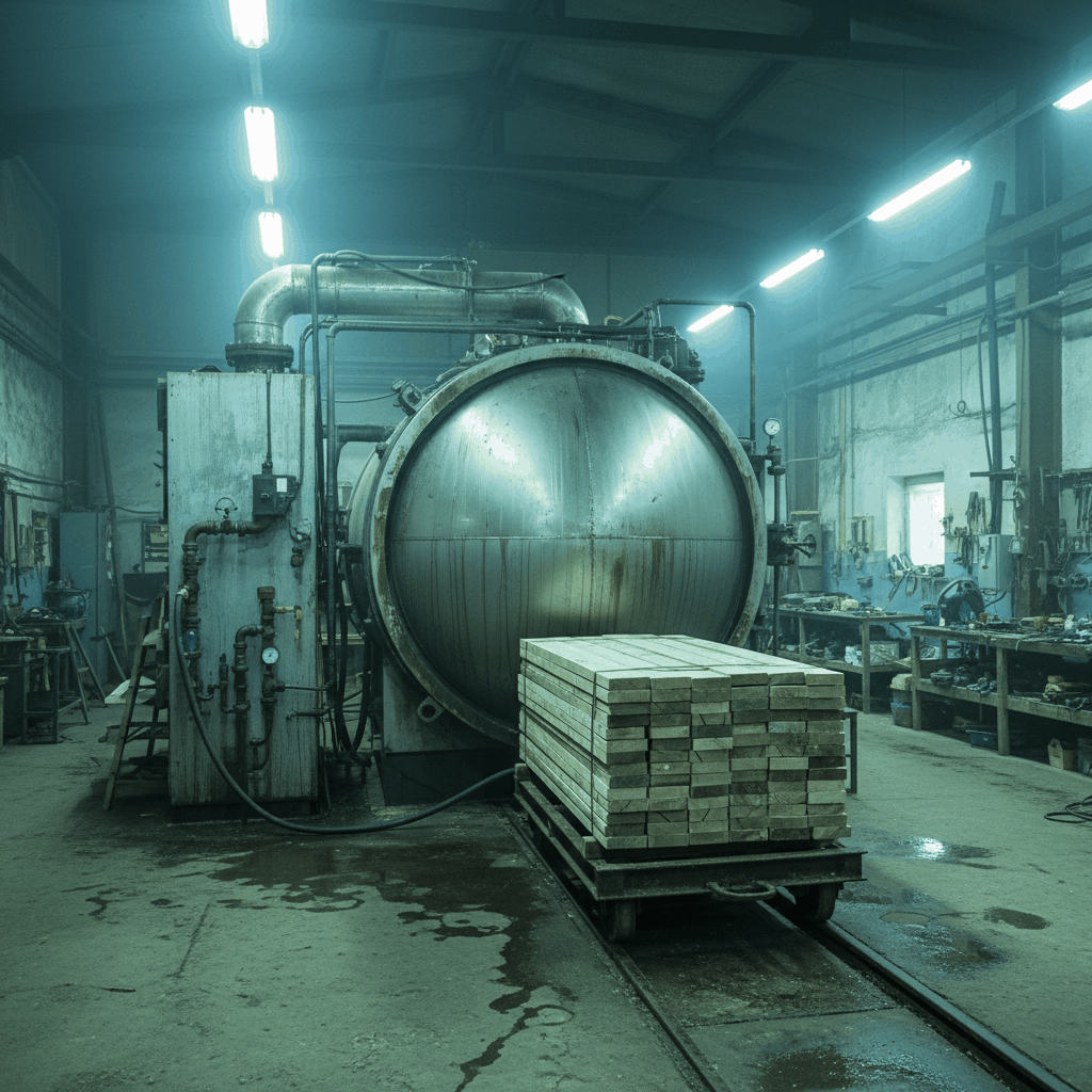 Cuve autoclave industrielle bois