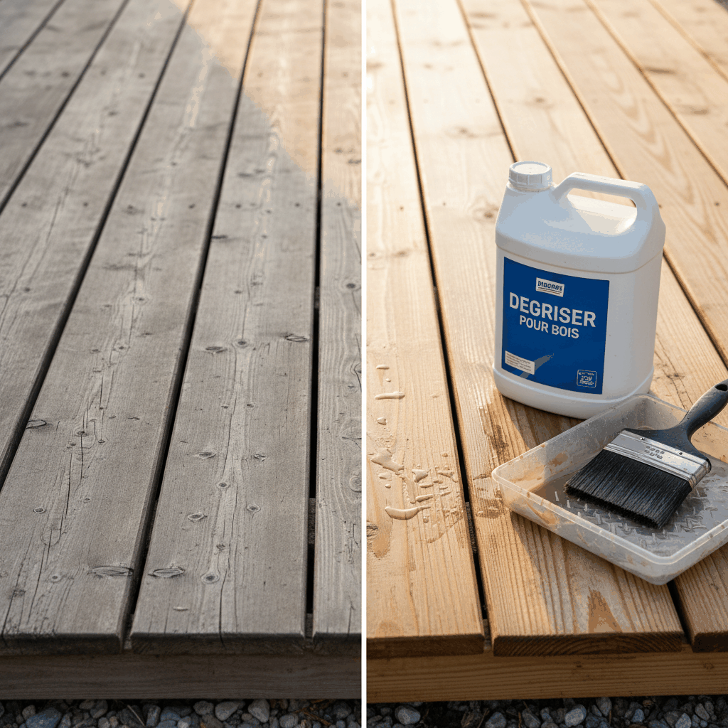 Dégriseur terrasse bois