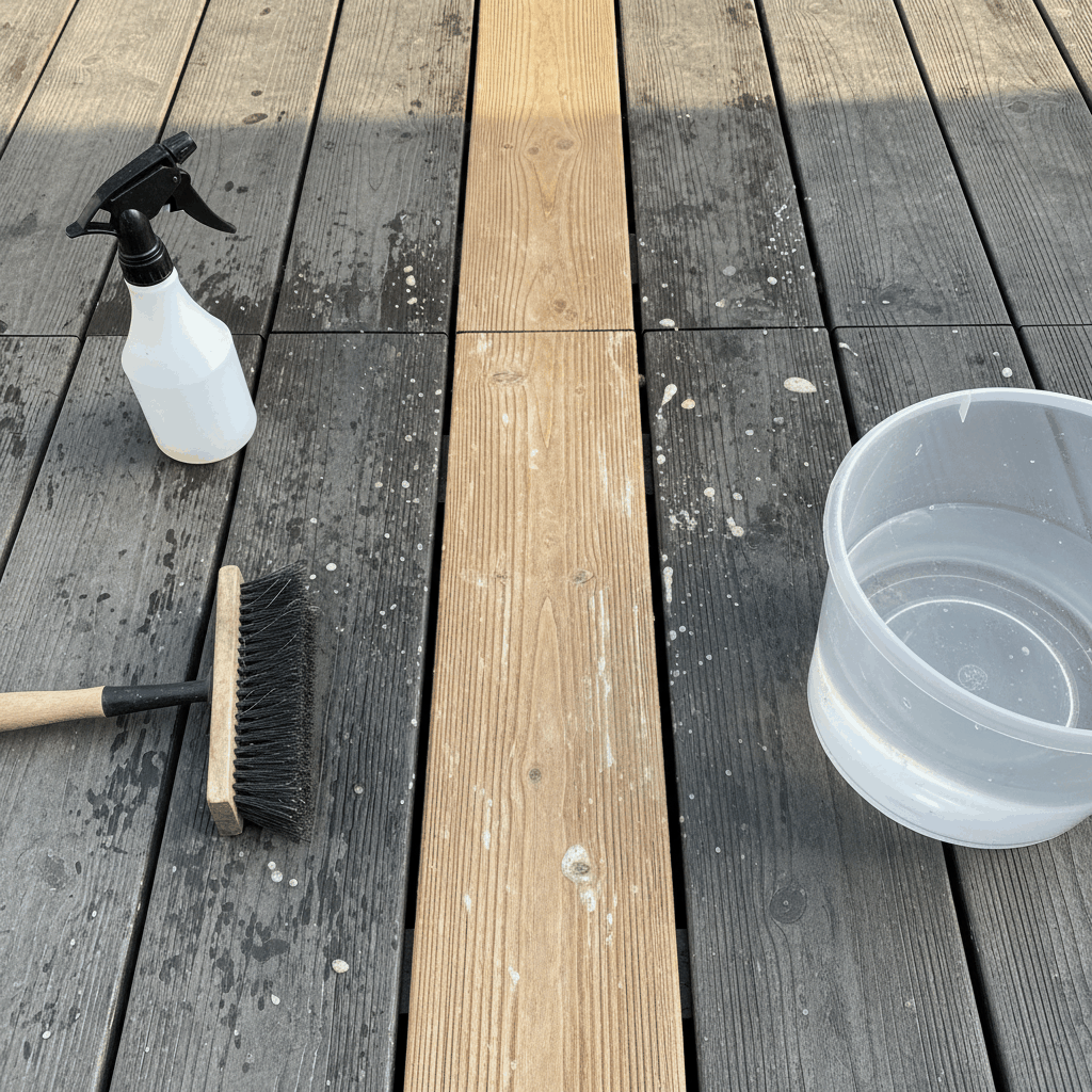Dégriseur terrasse bois