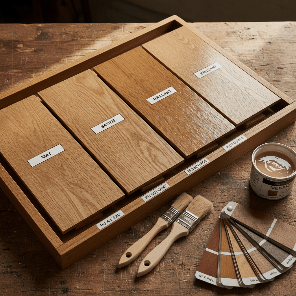 Échantillons vernis parquet