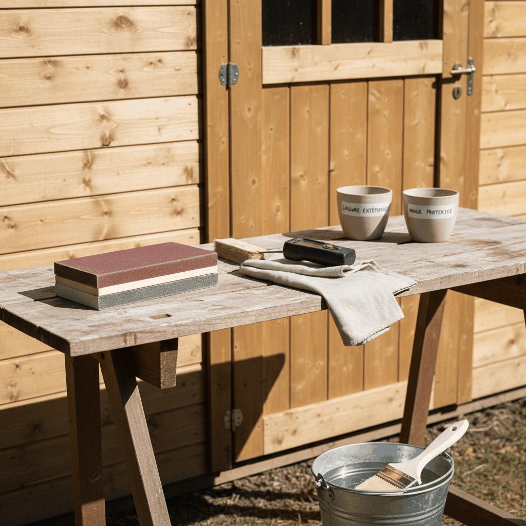 Entretien annuel abri jardin