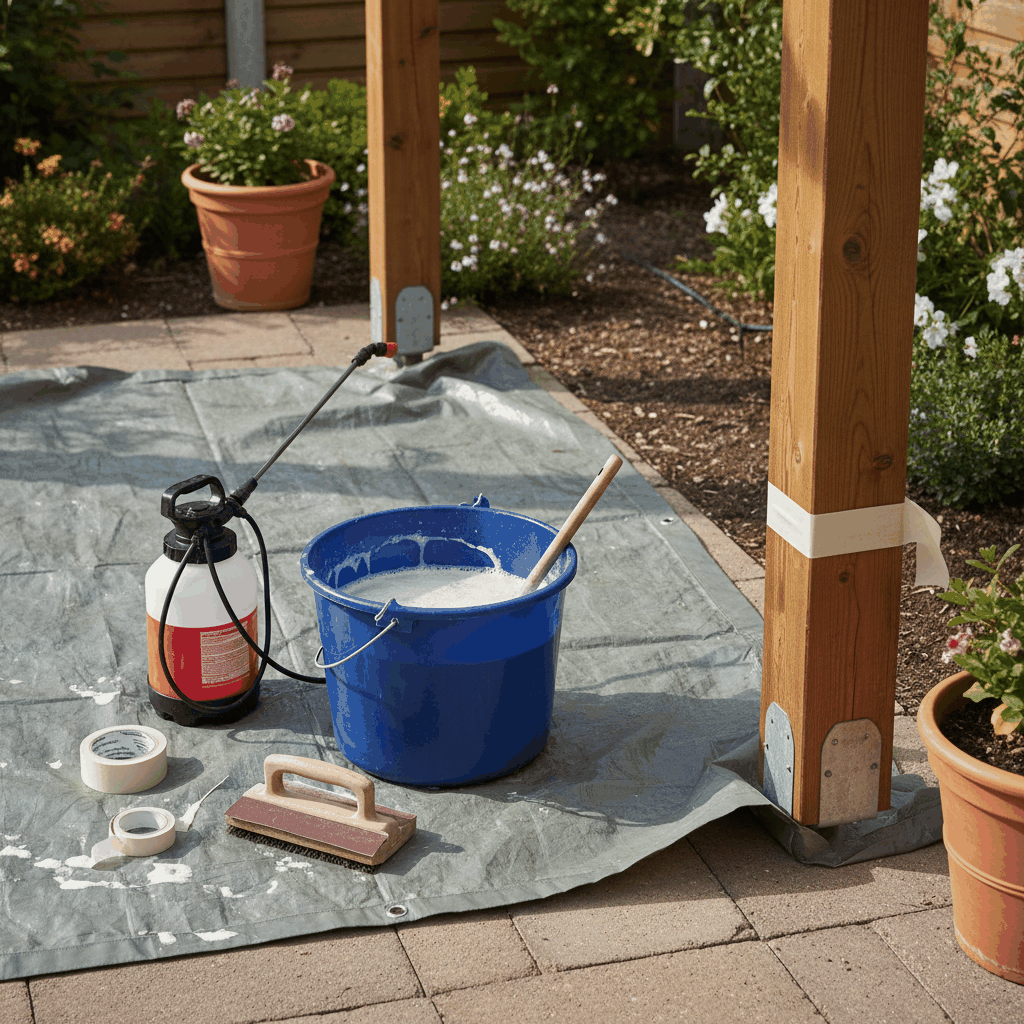 Entretien annuel pergola nettoyage et inspection