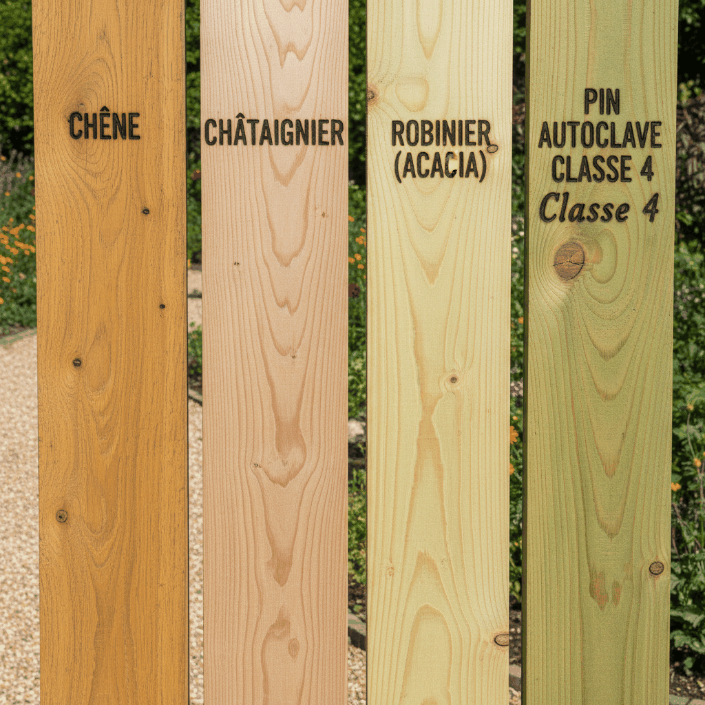 Essences de bois durables pour clôture