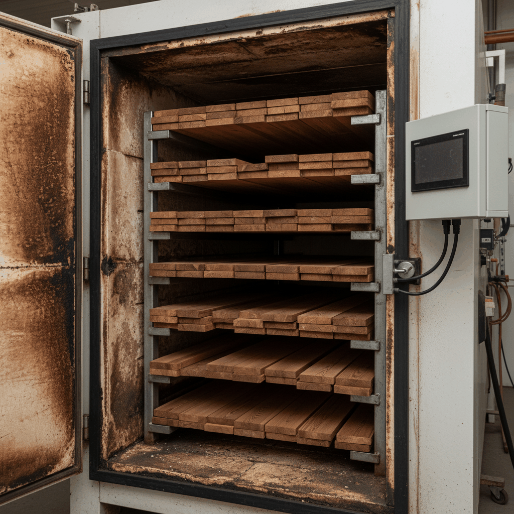 Four de modification thermique du bois