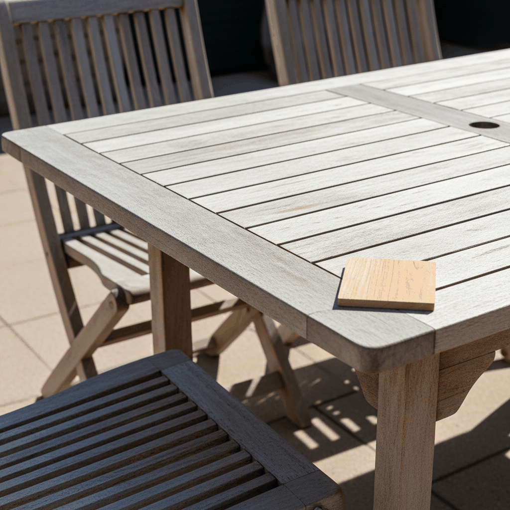 Mobilier terrasse bois UV