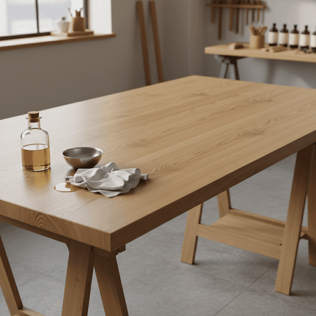 Mobilier bois huilé