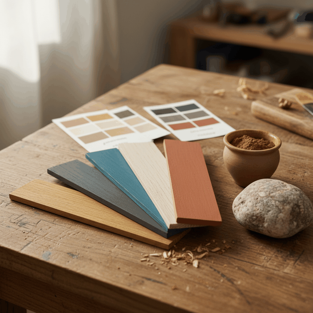 Nuancier couleurs bois