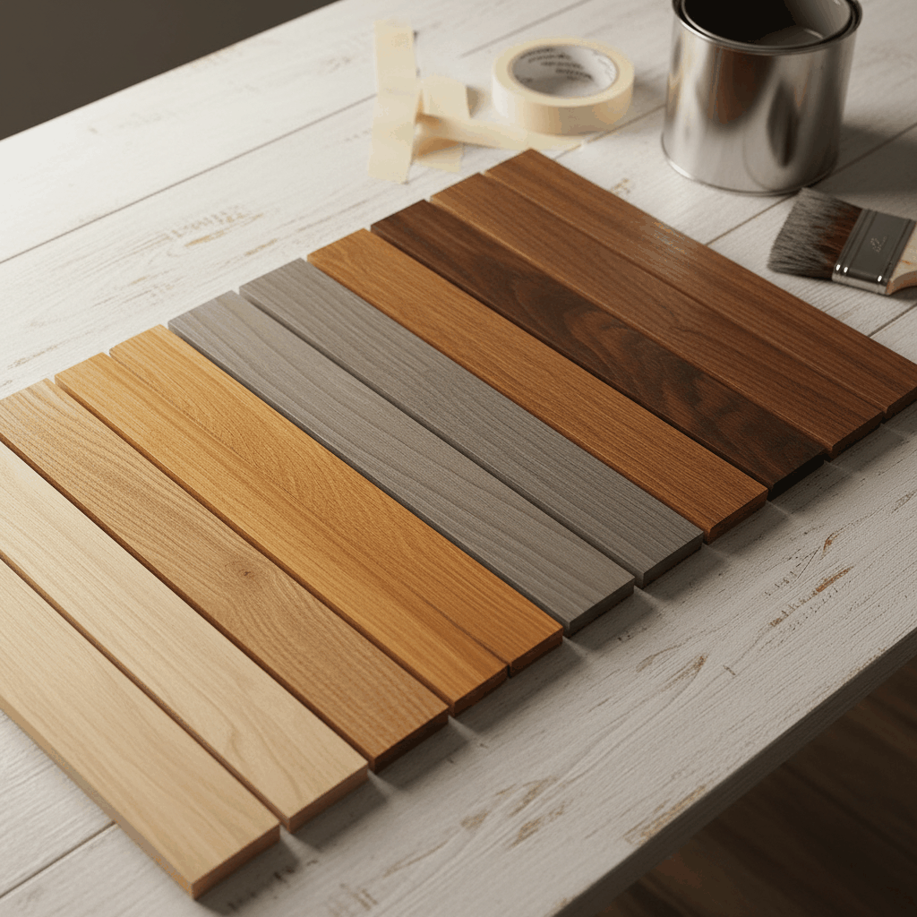 Nuancier teintes pour bois