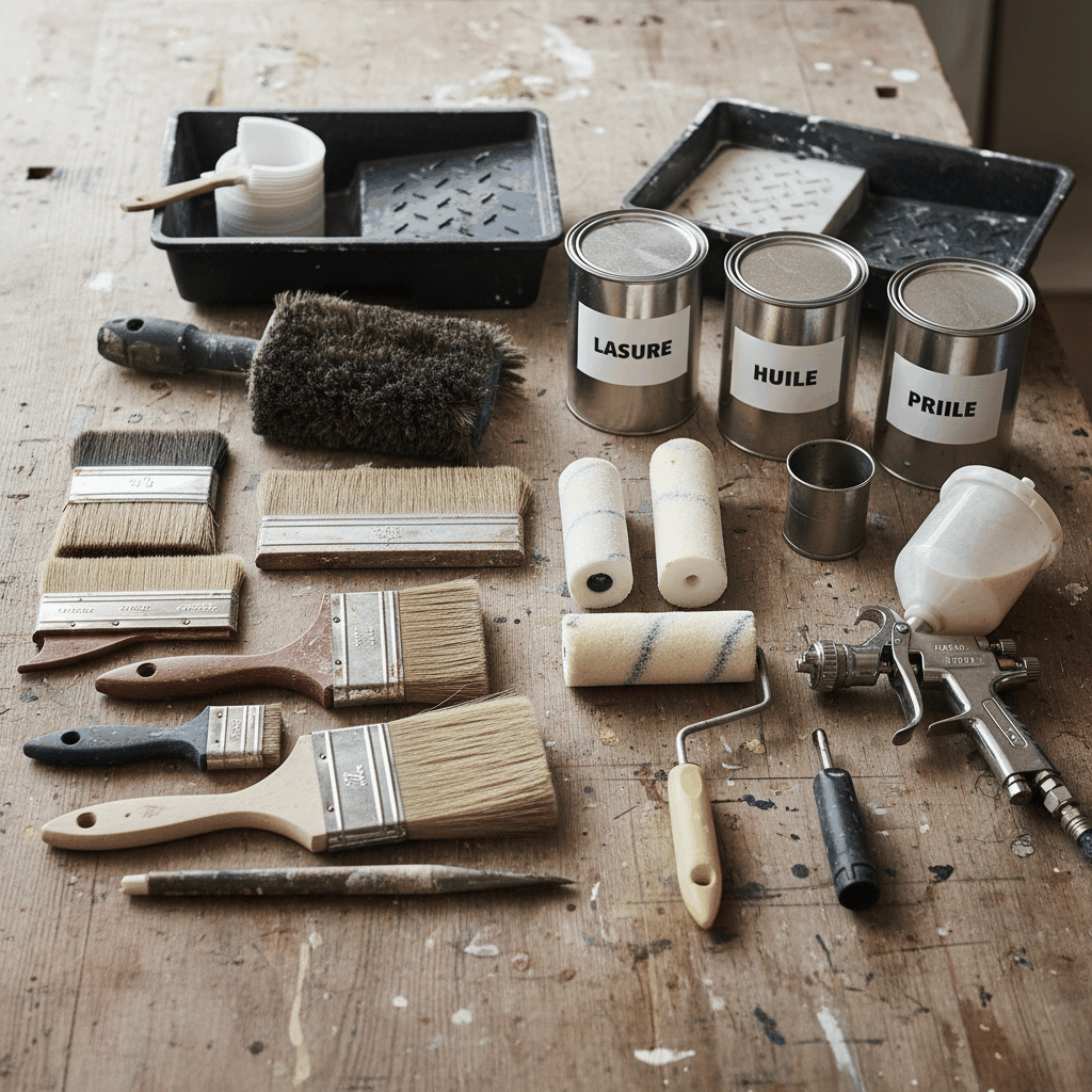 Outils application traitement bois