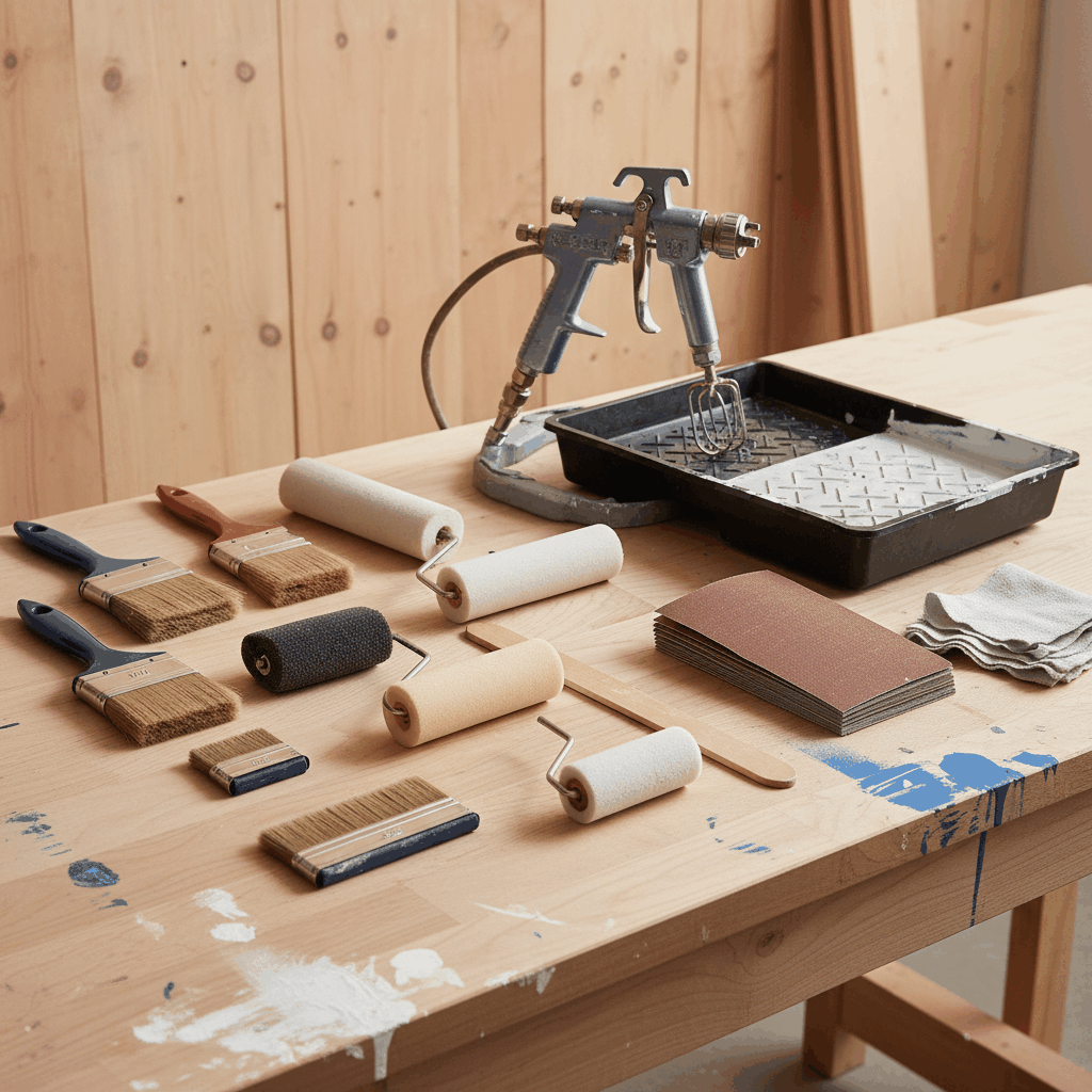 Outils peinture bois