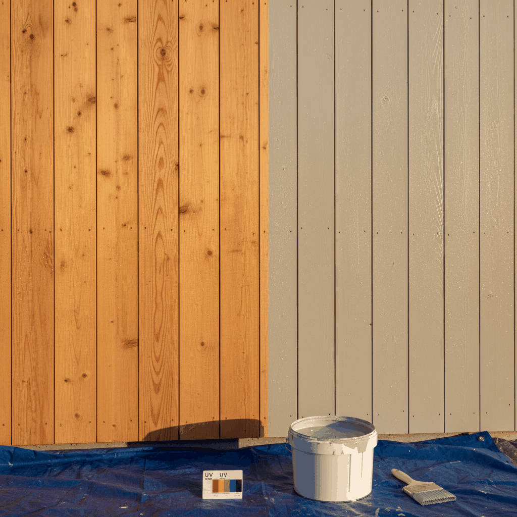 Peinture microporeuse sur bardage bois