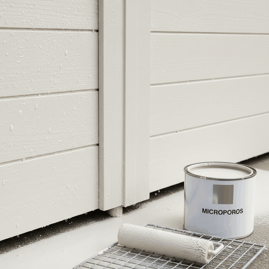 Peinture microporeuse sur bois façade