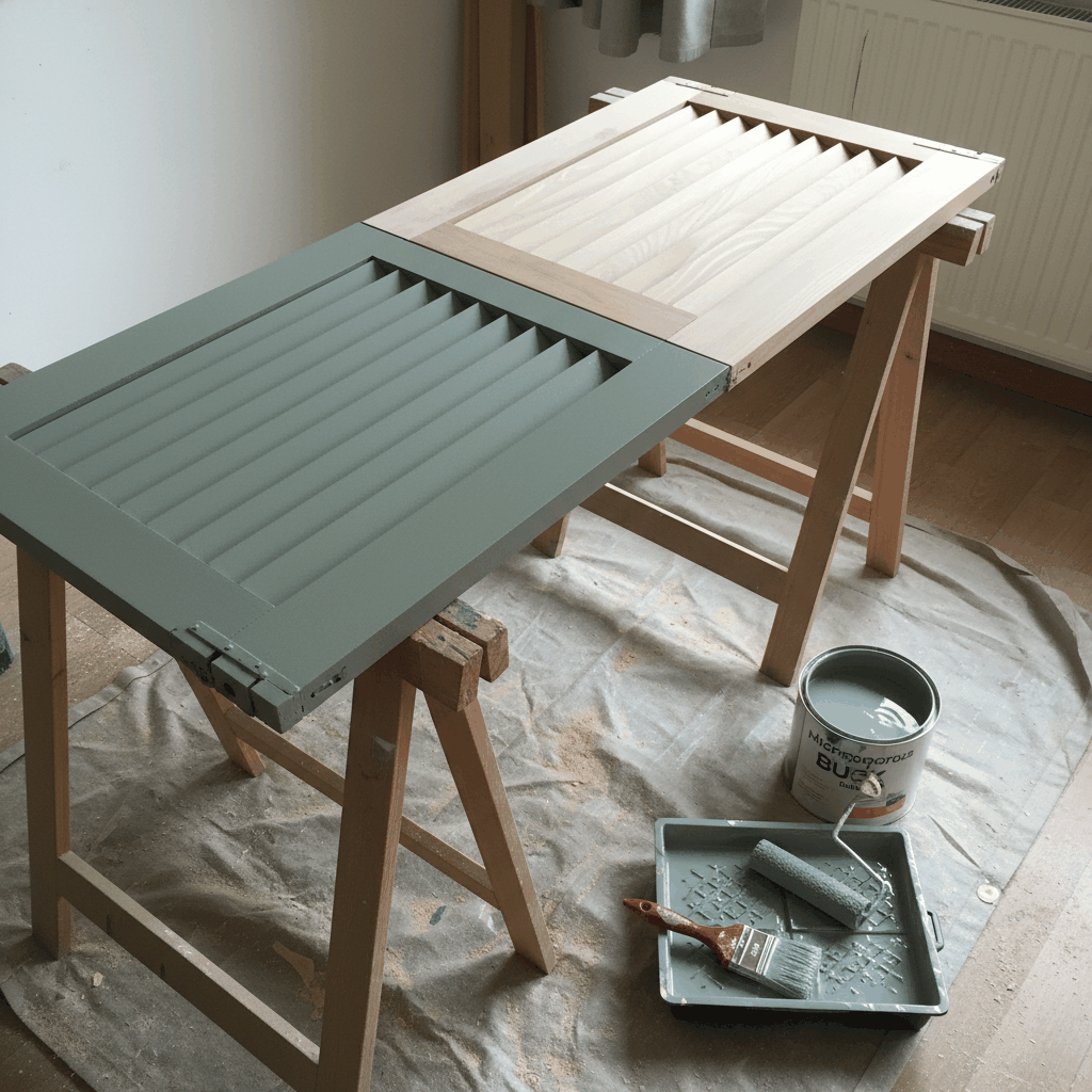 Peinture microporeuse volets