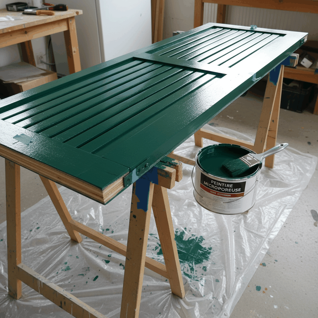 Peinture microporeuse volets