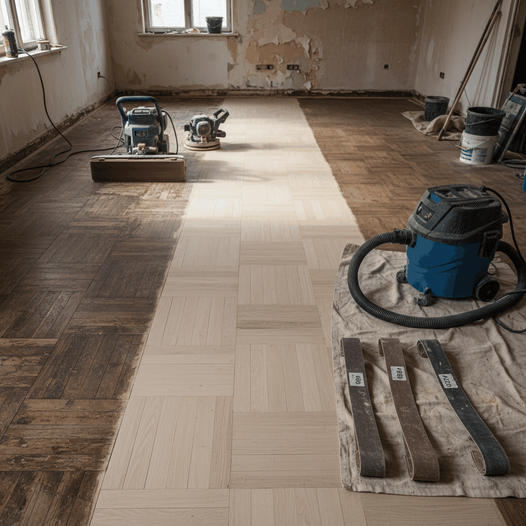 Ponçage plancher bois