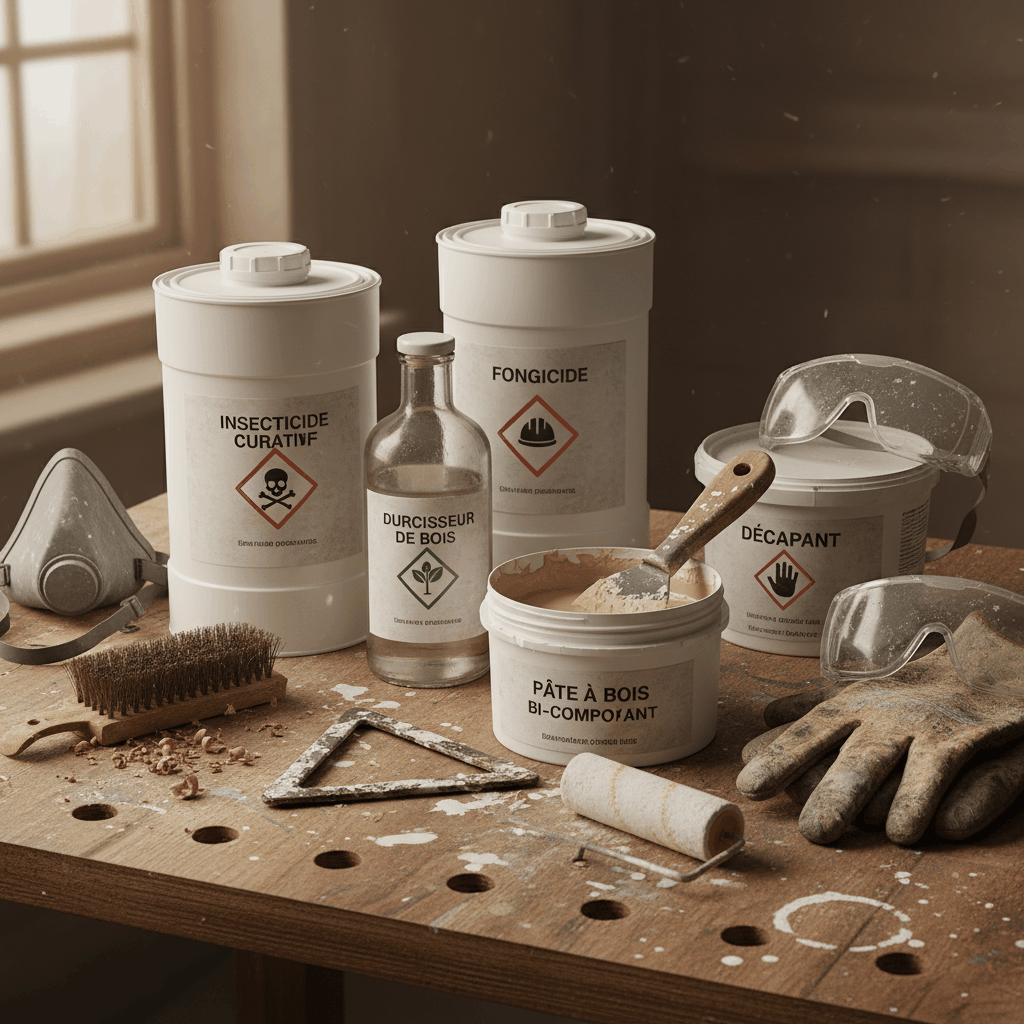 Produits curatifs et rénovateurs bois
