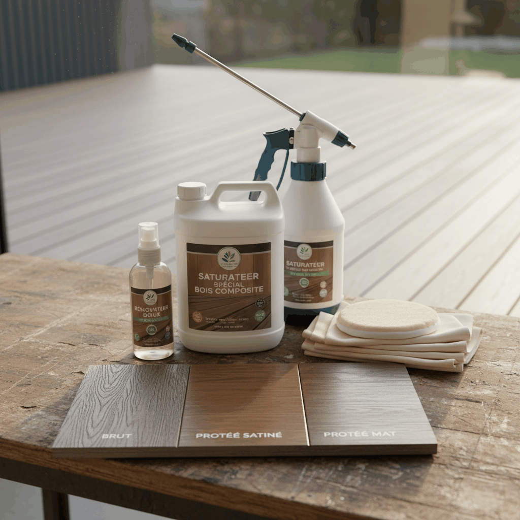 Produits protection bois composite
