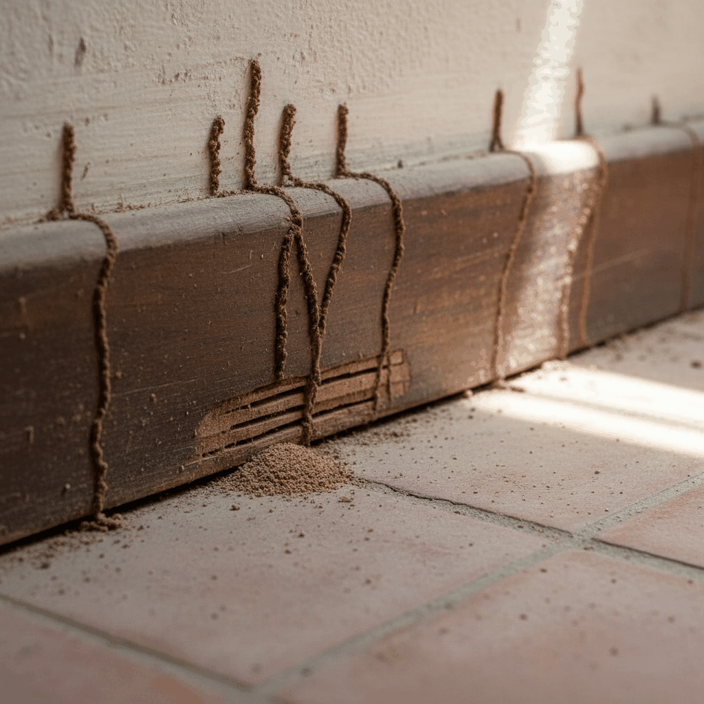 Signes infestation termites bois