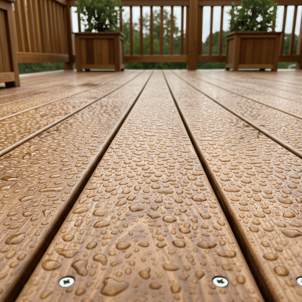 Terrasse bois protégée saturateur